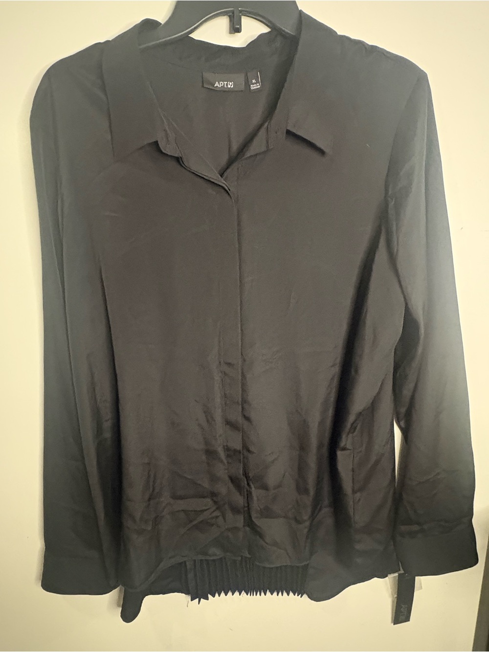 Apt. 9 Black Long-Sleeve Collared Jacket